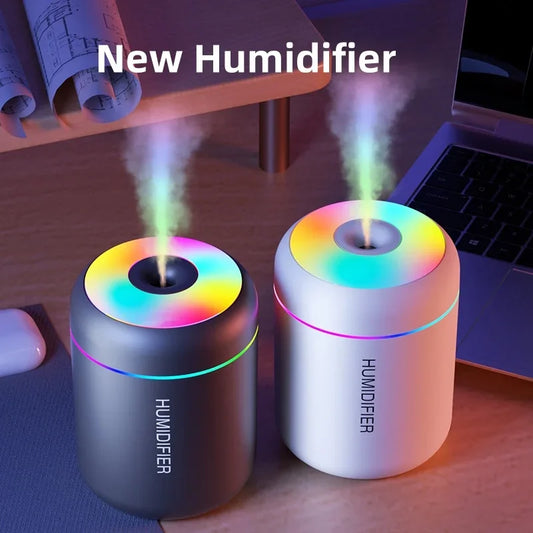 180ML Mini Air Humidifier USB Electric Aroma Diffuser Essential Oil Purifier Aromatherapy Mist Maker RGB Lights For Car Home Bedroom