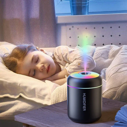 180ML Mini Air Humidifier USB Electric Aroma Diffuser Essential Oil Purifier Aromatherapy Mist Maker RGB Lights For Car Home Bedroom