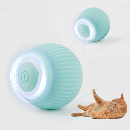 Power Ball 2.0 Cat Toy, Interactive Cat Smart Ball Toy 2.0, Automatic Power Rolling Ball, Automatic Moving Rolling Ball for Indoor Cats, Smart Pet Toy Ball with USB Charging (Pink & Blue)