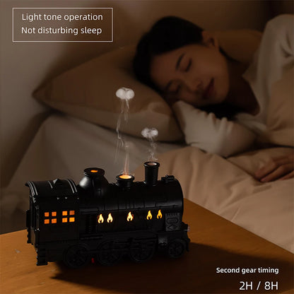 Essential Oil Diffuser, 300ml Train Diffuser, Aromatherapy Diffuser Cool Mist Train Humidifier with Remote Control 2 Light 2 Mist Mode Auto Shut-Off for Home Office Hotel Baby Nursery