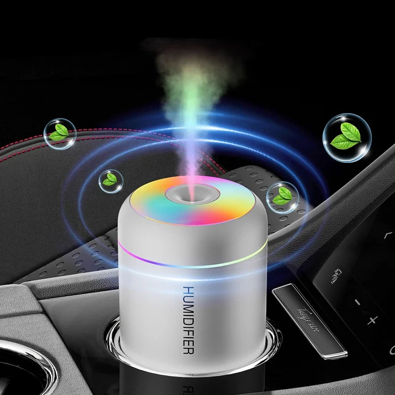 180ML Mini Air Humidifier USB Electric Aroma Diffuser Essential Oil Purifier Aromatherapy Mist Maker RGB Lights For Car Home Bedroom